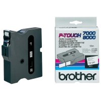 Brother TX-241 cassette à ruban 'extrême' 18 mm (d'origine) - noir sur blanc brillant 080322