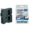 Brother TX-241 cassette à ruban 'extrême' 18 mm (d'origine) - noir sur blanc brillant 080322 - 1