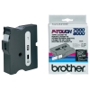 Brother TX-355 cassette à ruban 'extrême' 24 mm (d'origine) - blanc sur noir brillant 080256 - 1