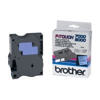 Brother TX-551 cassette à ruban 'extrême' 24 mm (d'origine) - noir sur bleu brillant 080268