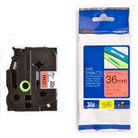 Brother TZe-461 cassette à ruban 36 mm (d'origine) - noir sur rouge 080476