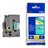 Brother TZe-751 cassette à ruban 24 mm (d'origine) - noir sur vert 080550