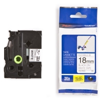 Brother TZe-FX241 cassette à ruban Flexi ID 18 mm (d'origine) - noir sur blanc 080818