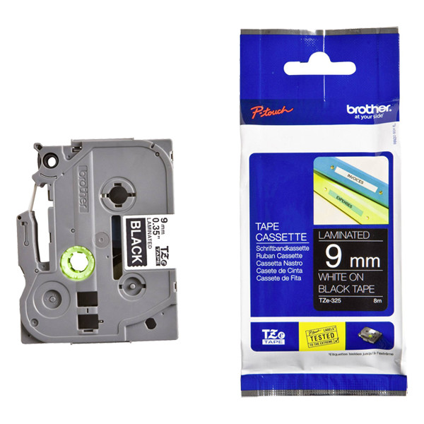 Brother TZe-M921 ruban 9 mm (d'origine) - noir sur argent mat 080864 - 1