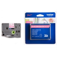 Brother TZe-MQP35 cassette à ruban 12 mm (d'origine) - blanc sur fuchsia mat 080392