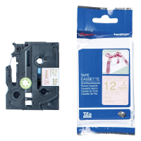 Brother TZe-RE34 ruban 12 mm (d'origine) - or sur rose 080958