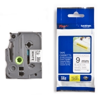 Brother TZe-S221 cassette à ruban à forte adhérence 9 mm (d'origine) - noir sur blanc 080670