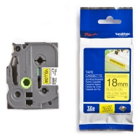 Brother TZe-S641 cassette à ruban extra adhésif 18 mm (d'origine) - noir sur jaune 080686