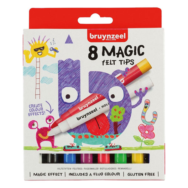 Bruynzeel Kids feutres de coloriage magiques (8 pièces) 231011 - 1