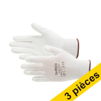 Offre : 3x Busters Precision gants de travail taille M (1 paire) - blanc