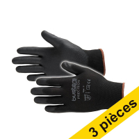 Offre : 3x Busters Precision gants de travail taille XL (1 paire) - noir