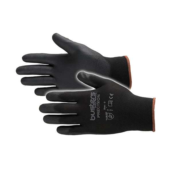 Busters Precision gants de travail taille M (1 paire) - noir SBU00002 - 1