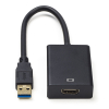 Cablexpert adaptateur USB-A vers HDMI (0,15 mètre) - noir K070601011 - 1