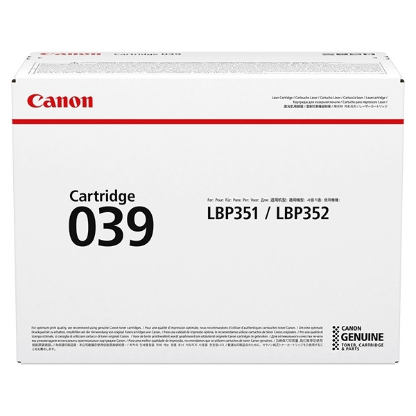 Canon 039 toner (d'origine) - noir 017274 - 1