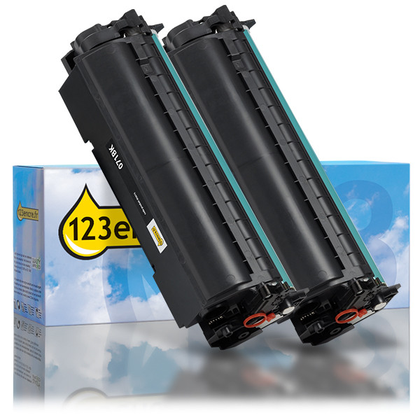 Canon 071 BK toner double pack (marque 123encre) - noir 095035 - 1