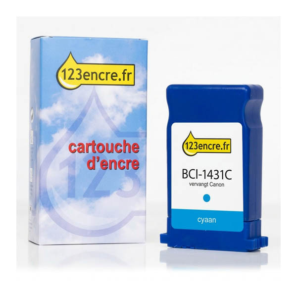 Canon BCI-1431C cartouche d'encre (marque 123encre) - cyan 017165 - 1