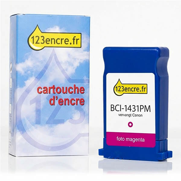 Canon BCI-1431PM cartouche d'encre (marque 123encre) - magenta photo 017476 - 1