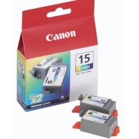 Canon BCI-15C : 2 x cartouches d'encre (d'origine) - couleur 014050