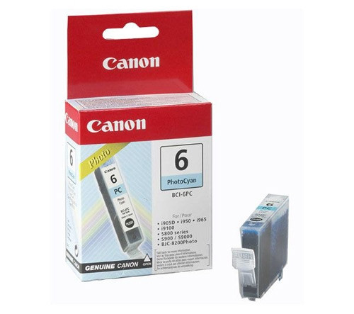 Canon BCI-6PC cartouche d'encre (d'origine) - cyan photo 011480 - 1