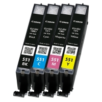 Canon CLI-551 multipack BK/C/M/Y (d'origine) 018844