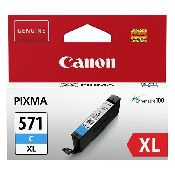 Canon CLI-571C XL cartouche d'encre haute capacité (d'origine) - cyan 017248 - 1