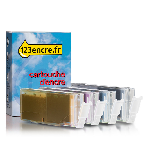 Canon CLI-571 multipack BK/C/M/Y (marque 123encre) 017263 - 1