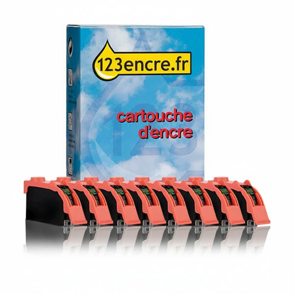 Canon CLI-65 multipack BK/C/M/Y/GY/PC/PM/LGY (marque 123encre) 160215 - 1