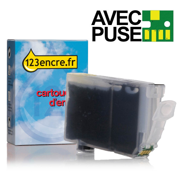Canon CLI-8BK cartouche d'encre avec puce (marque 123encre) - noir 018051 - 1
