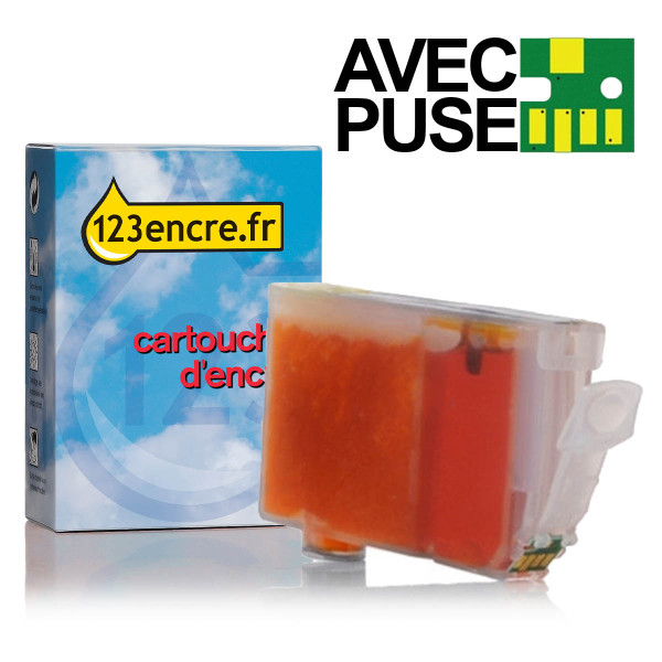 Canon CLI-8Y cartouche d'encre avec puce (marque 123encre) - jaune 018066 - 1
