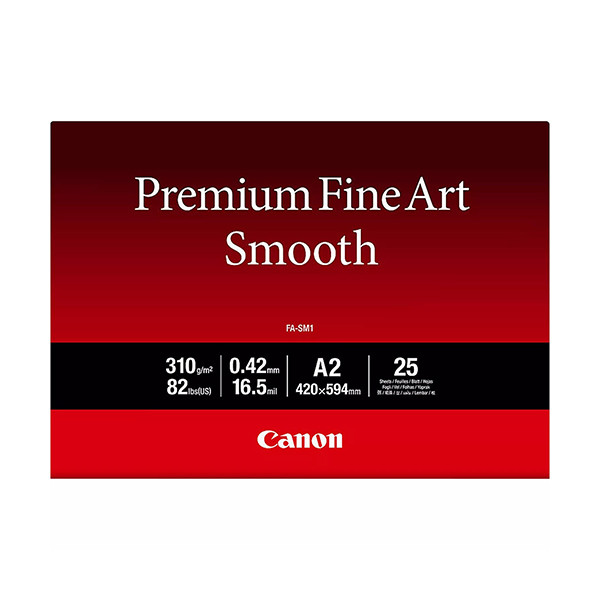 Canon FA-SM1 papier beaux-arts lisse premium 310 g/m² A2 (25 feuilles) 154068 - 1