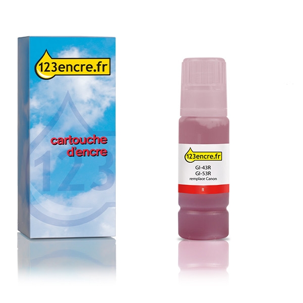 Canon GI-43R réservoir d'encre (marque 123encre) - rouge 016077 - 1