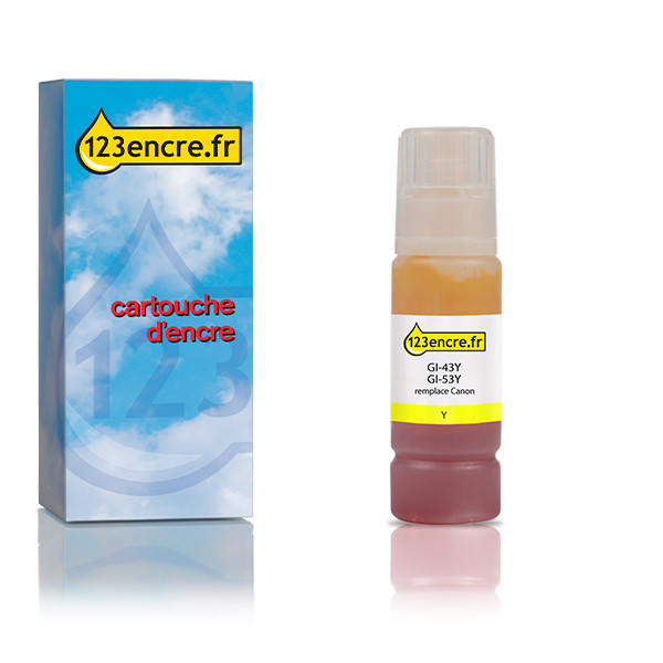 Canon GI-43Y réservoir d'encre (marque 123encre) - jaune 016073 - 1