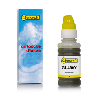 Canon GI-490Y réservoir d'encre (marque 123encre) - jaune