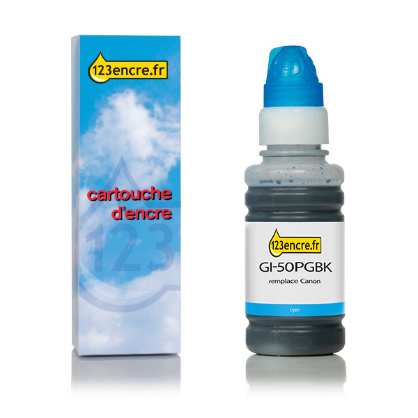 Canon GI-50C réservoir d'encre (marque 123encre) - cyan 011683 - 1