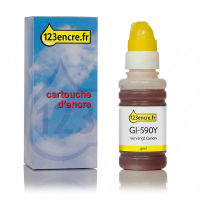 Canon GI-590Y réservoir d'encre (marque 123encre) - jaune