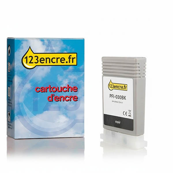 Canon PFI-030BK cartouche d'encre (marque 123encre) - noir 017529 - 1