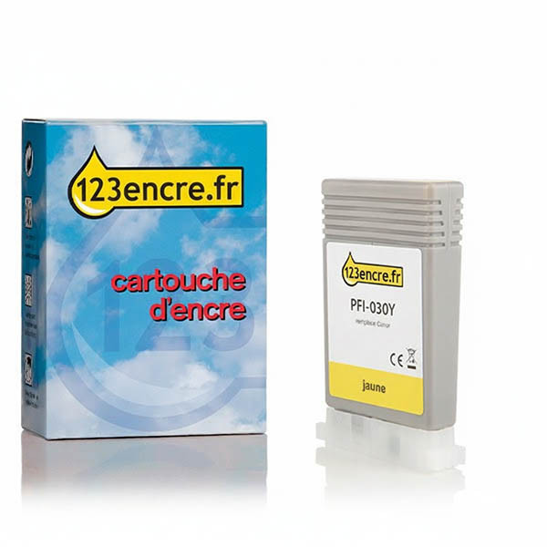 Canon PFI-030Y cartouche d'encre (marque 123encre) - jaune 017535 - 1