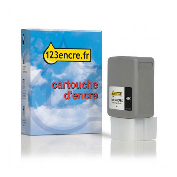Canon PFI-1000PBK cartouche d'encre (marque 123encre) - noir photo 010127 - 1