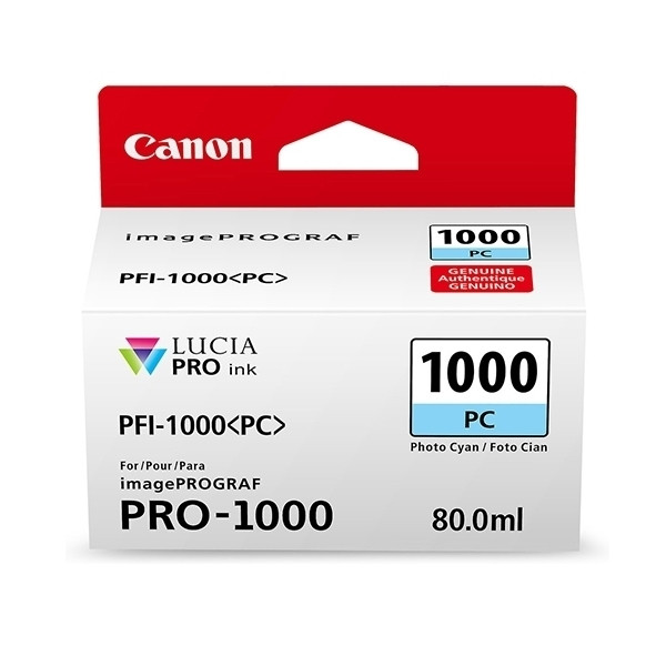 Canon PFI-1000PC cartouche d'encre (d'origine) - cyan photo 010134 - 1