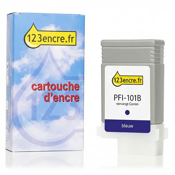 Canon PFI-101B cartouche d'encre (marque 123encre) - bleu 018269 - 1