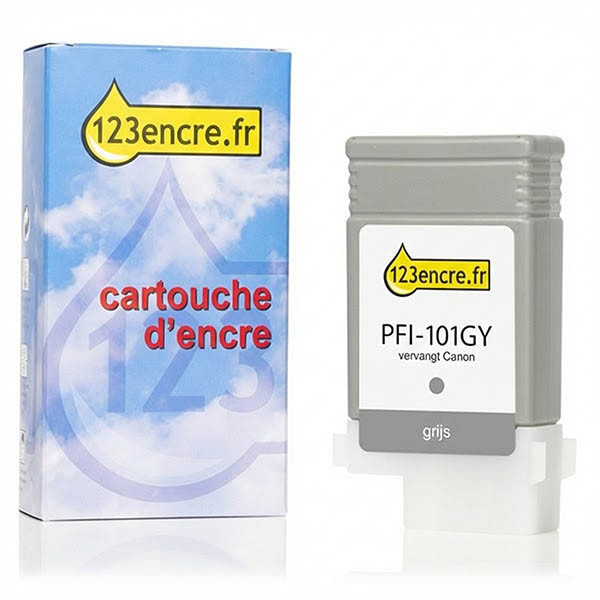 Canon PFI-101GY cartouche d'encre (marque 123encre) - gris 018271 - 1