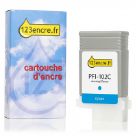 Canon PFI-102C cartouche d'encre (marque 123encre) - cyan