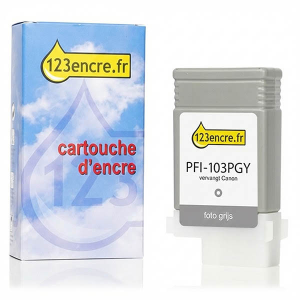 Canon PFI-103PGY cartouche d'encre (marque 123encre) - gris photo 017484 - 1