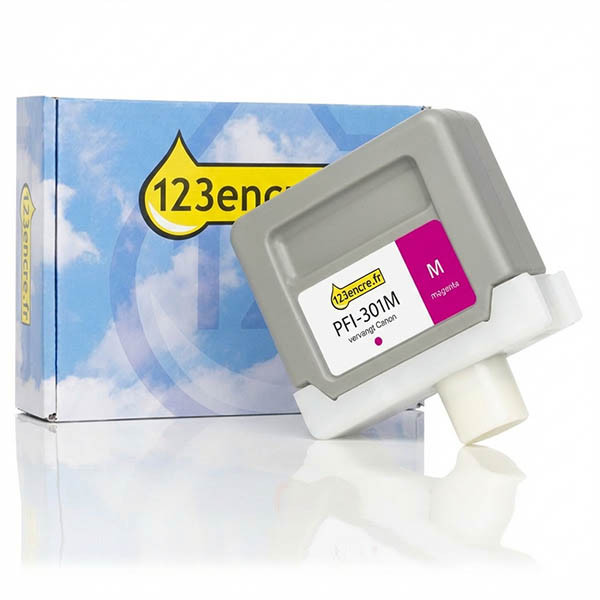 Canon PFI-301M cartouche d'encre (marque 123encre) - magenta 018287 - 1