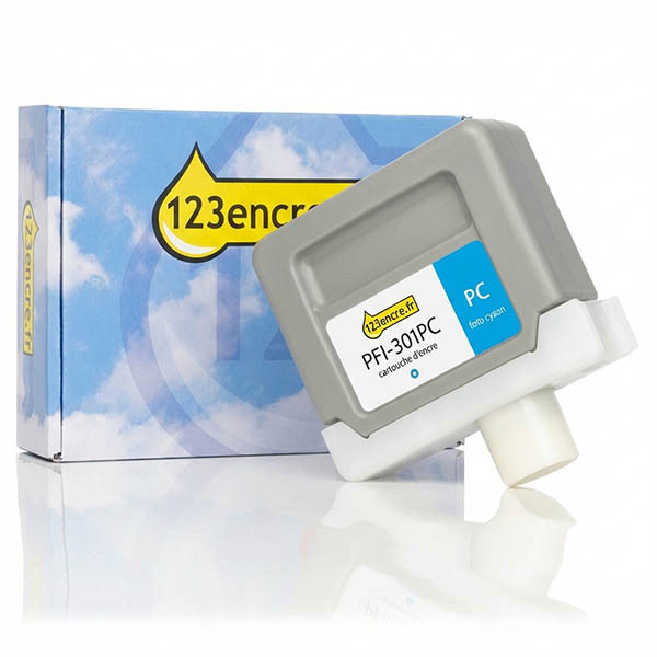 Canon PFI-301PC cartouche d'encre (marque 123encre) - cyan photo 018291 - 1