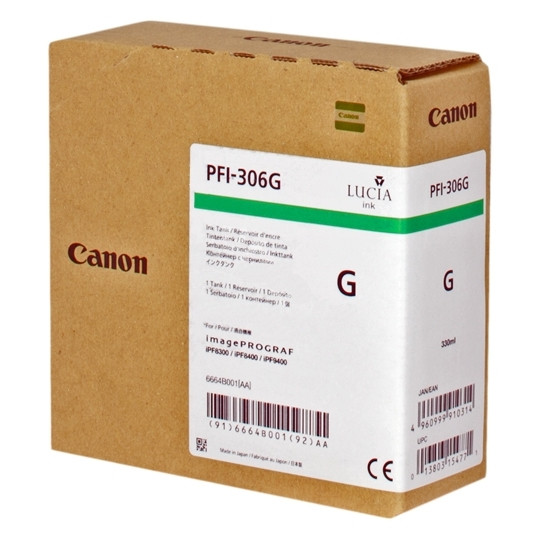 Canon PFI-306G cartouche d'encre verte (d'origine) 018870 - 1