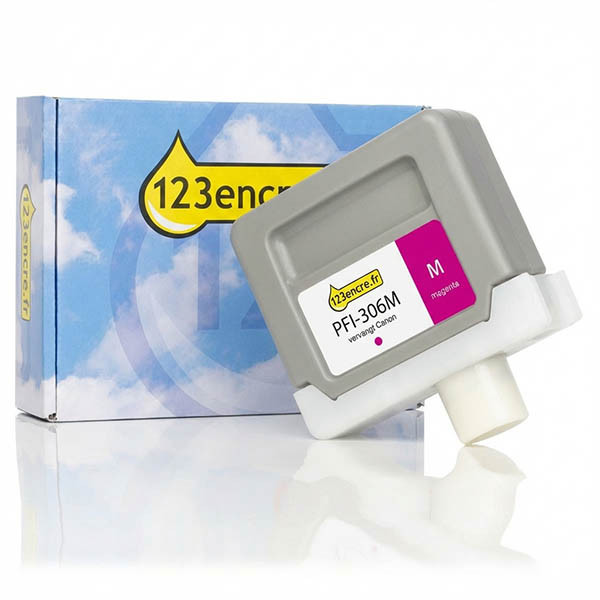 Canon PFI-306M cartouche d'encre (marque 123encre) - magenta 018857 - 1