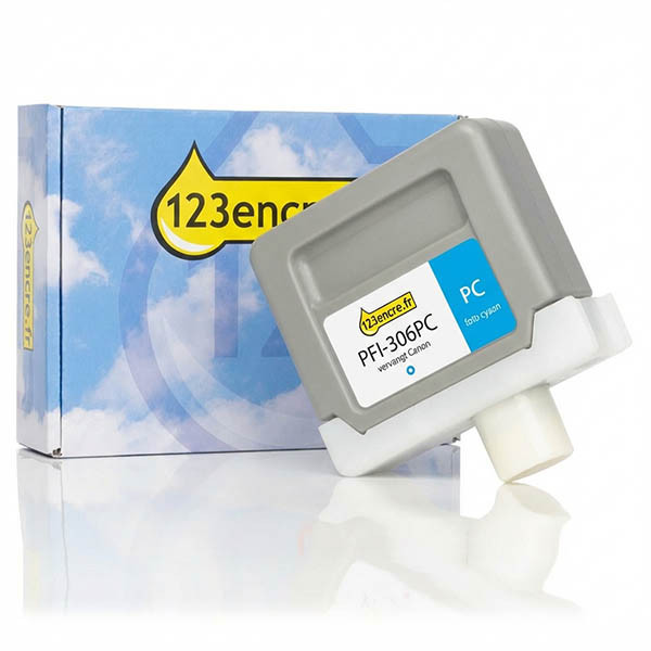 Canon PFI-306PC cartouche d'encre (marque 123encre) - cyan photo 018861 - 1