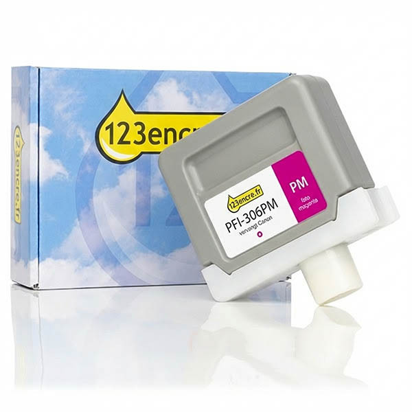 Canon PFI-306PM cartouche d'encre (marque 123encre) - magenta photo 018863 - 1