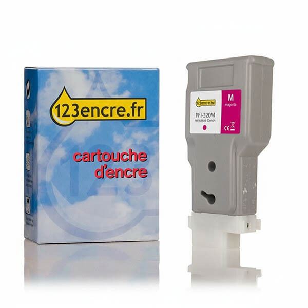 Canon PFI-320M cartouche d'encre haute capacité (marque 123encre) - magenta 018441 - 1